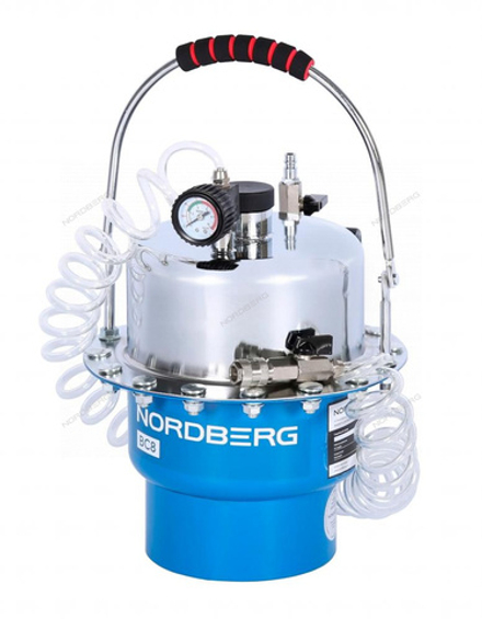 Установка пневматическая для прокачки тормозной системы, 5 л NORDBERG BC8