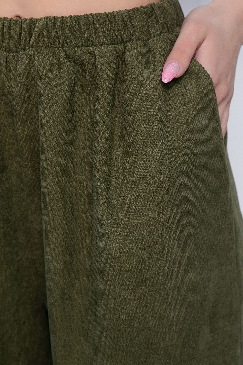 Брюки бохо широкие (хаки) Б10844 LT Collection