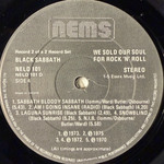 Black Sabbath ‎– We Sold Our Soul For Rock 'N' Roll 2LP (Ирландия 1982г.) Т