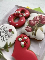 Имбирные пряники на 8 марта вкусный подарок