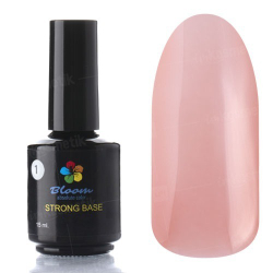 База Bloom Strong COVER жесткая №01 15мл (холодный розовый)