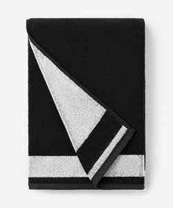 Полотенце спортивное ESSENTIAL Towel L, 70х140, черный/белый