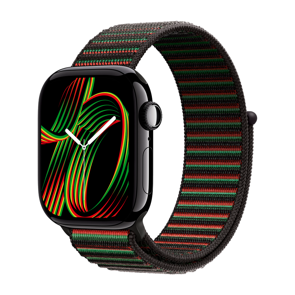 Умные часы Apple Watch Series 11 GPS, 42mm, Jet Black Aluminium Case with Black Unity Sport Loop