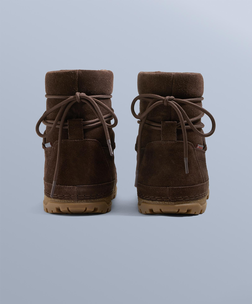 OYSHO Технически кожаные ботинки на шнуровке, коричневый