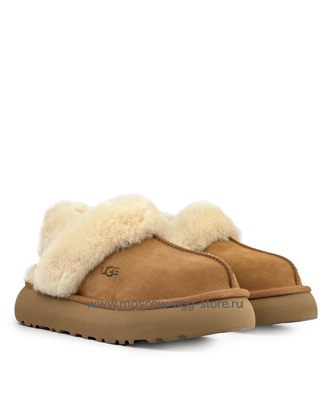 DISQUETTE SLIPPERS -chestnut