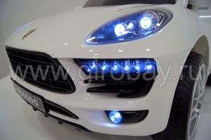 Детский электромобиль River Toys Porsche Macan O005OO VIP белый фото №5