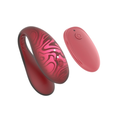 Парный вибромассажер TWIN+ Red с пультом дистанционного управления и управлением через приложение.