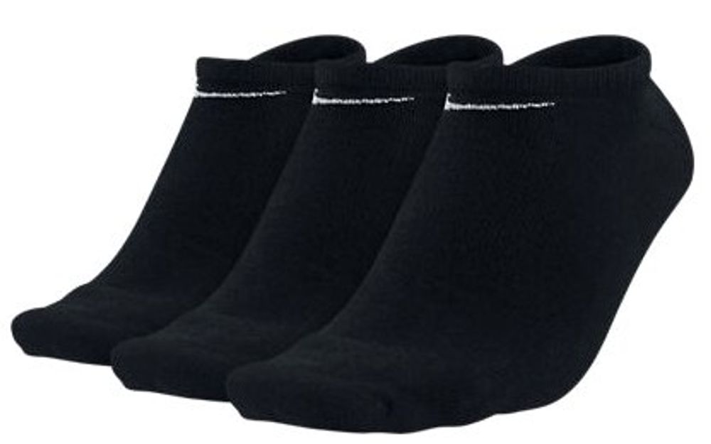 Теннисные носки Nike Value Cotton Cushioned No Show - 3 пары/black