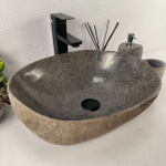 Раковина из речного камня RS-65452 45*36*15 0861