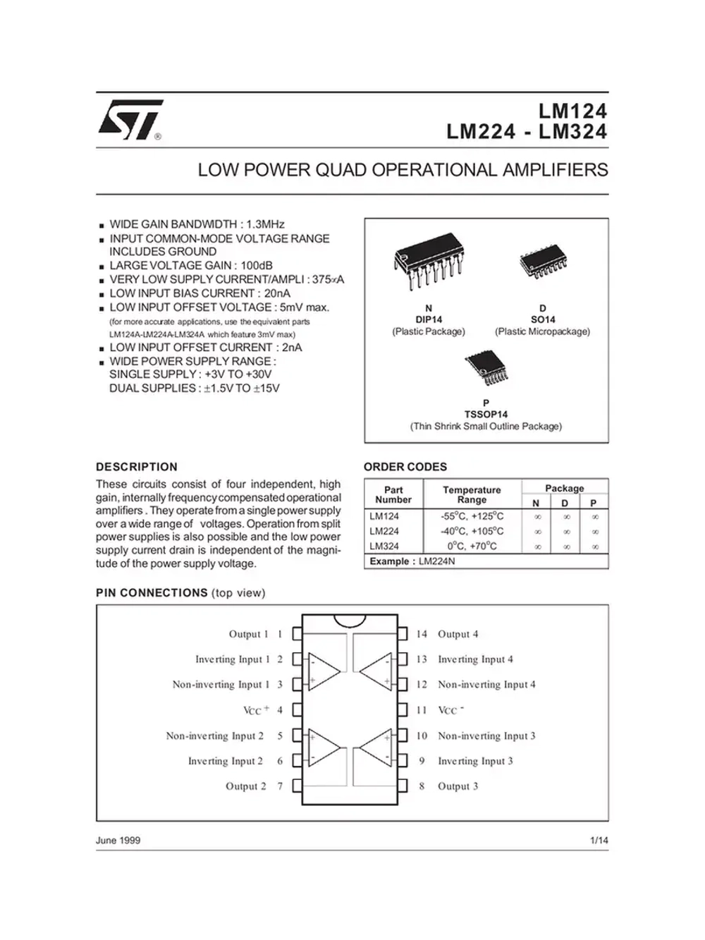 *124 smd SO14 (LM124D)