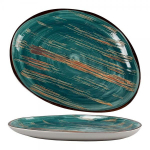 Тарелка Texture Dark Green Lines 25*37*2,9 см