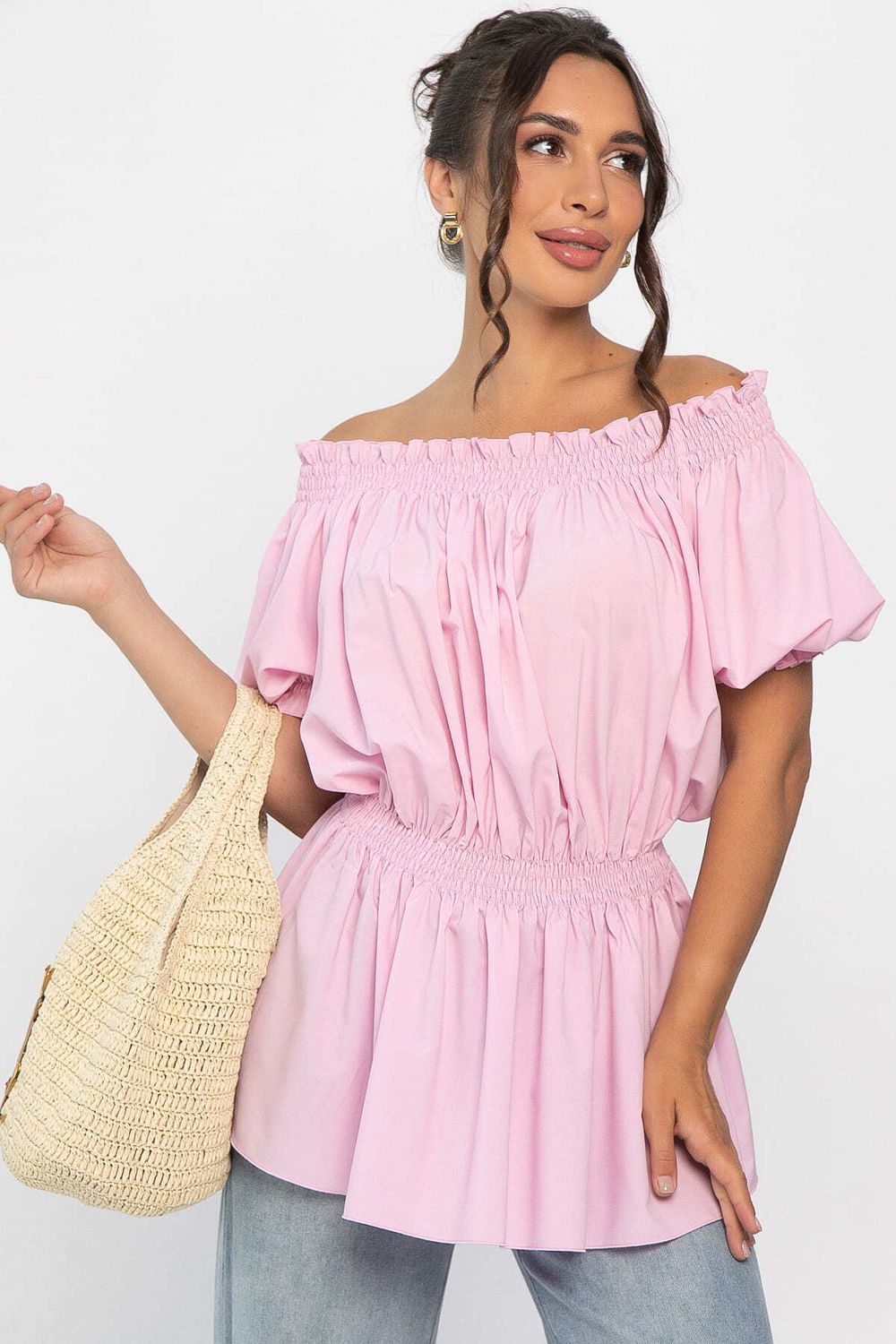 Блуза Летняя идиллия (зефирно-розовая) Б13912-47М LT Collection