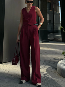 Брюки Office винный