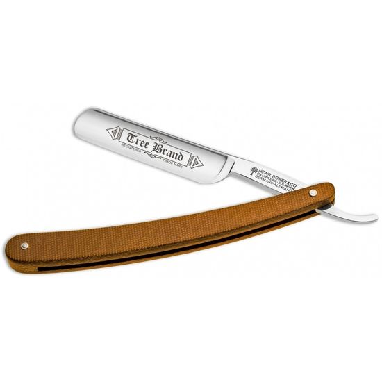 Опасная бритва Boker Solingen Tree Brand Brown Canvas Micarta