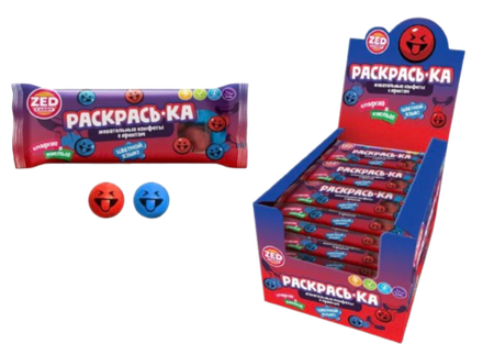 Жевательная конфета Раскрась-ка