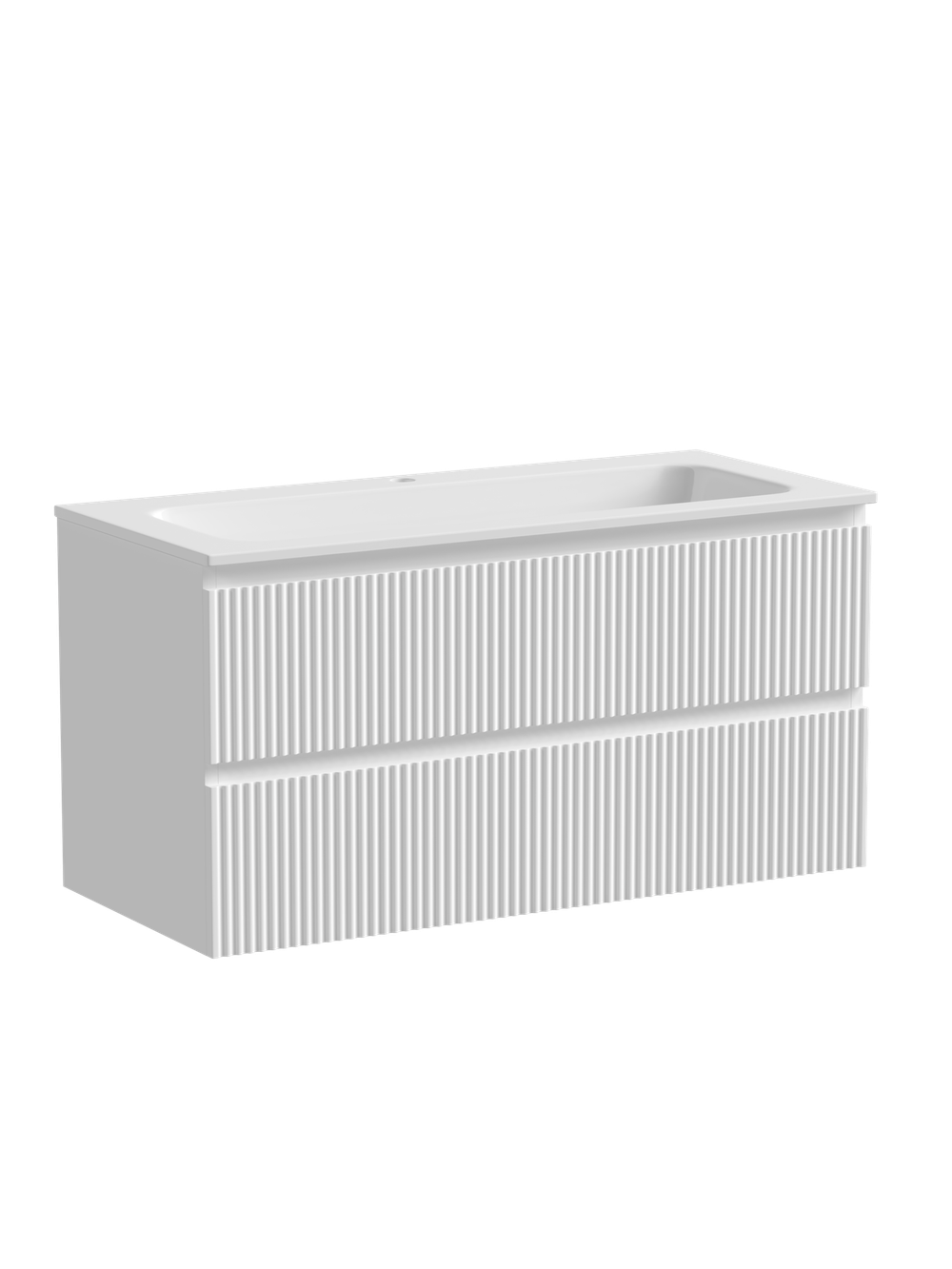 Тумба с раковиной Sancos Snob R 100 см SNR100W bianco
