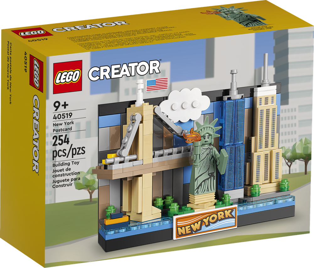 Конструктор Лего Креатор 40519 Открытка Нью-Йорка | LEGO Creator New York Postcard | 3D мини-диорама 253 детали 9+