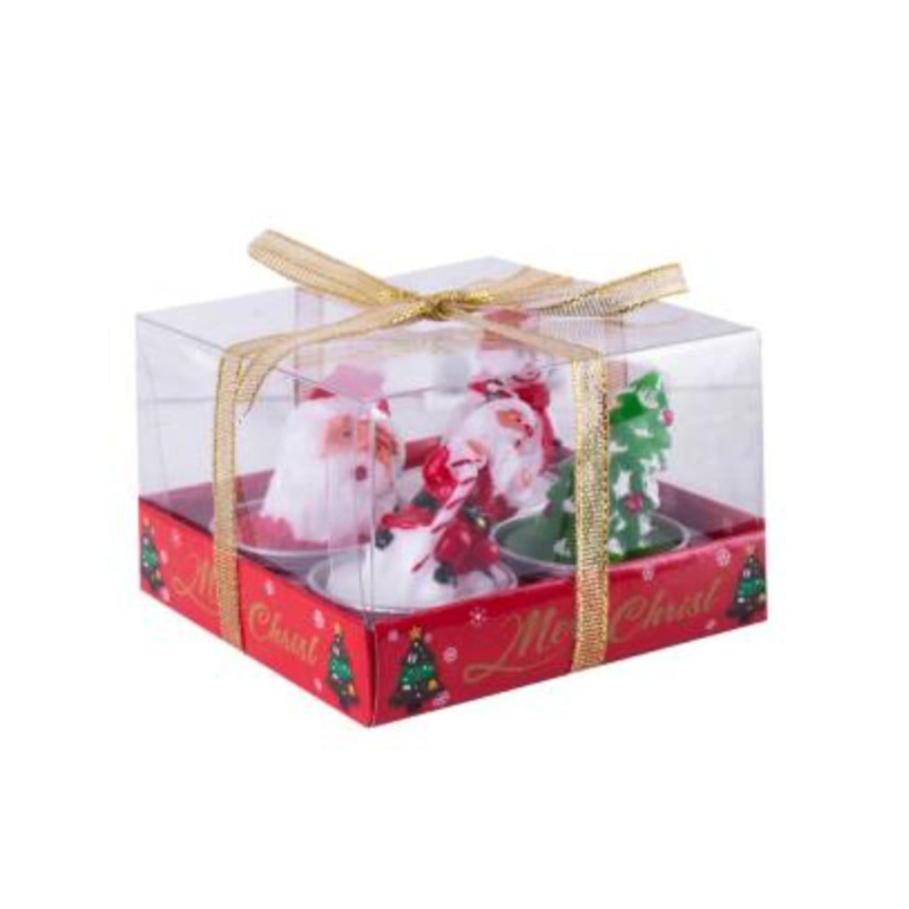 Новогодние свечи 4 шт