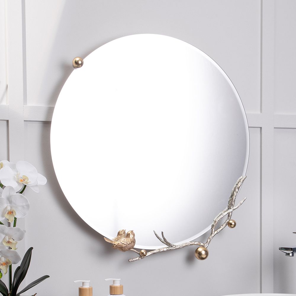 Зеркало настенное Терра Бранч Айвори Мраморное золото