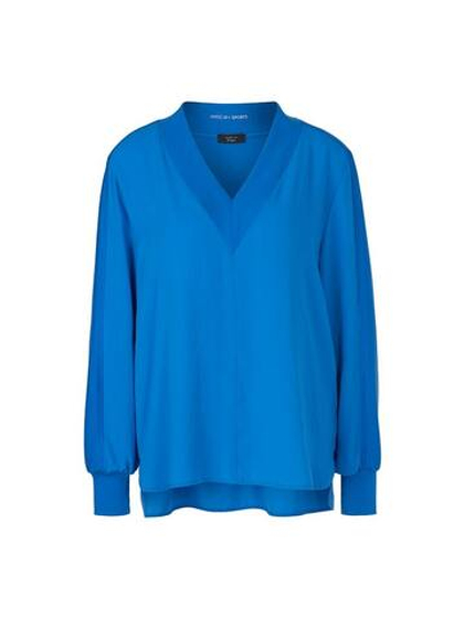 Marc Cain Блуза из комбинированной ткани