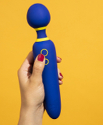 Синий вибратор-вонд 23см Romp Flip RPWDSG5