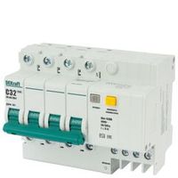 Выключатель автоматический дифференциального тока четырехполюсный C 32А 30мА 6кА тип АС DEKraft