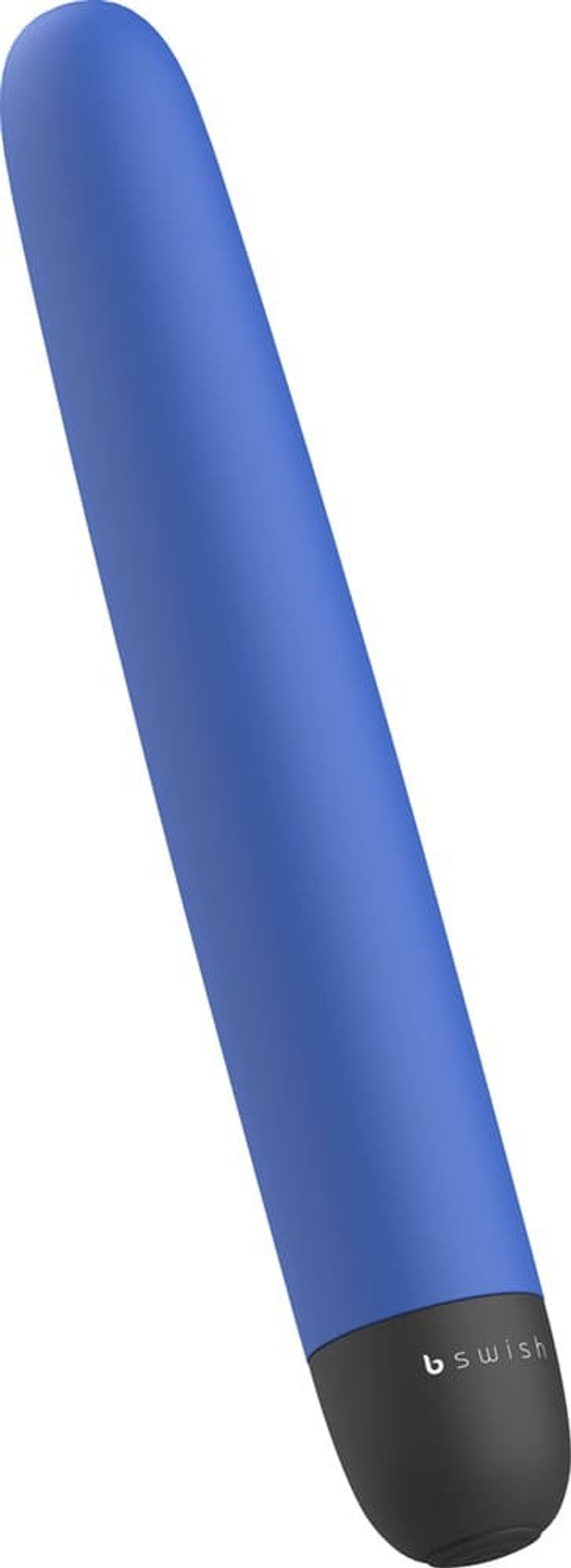 Синий классический вибратор Bgood Classic - 18 см. (Цвет: синий)