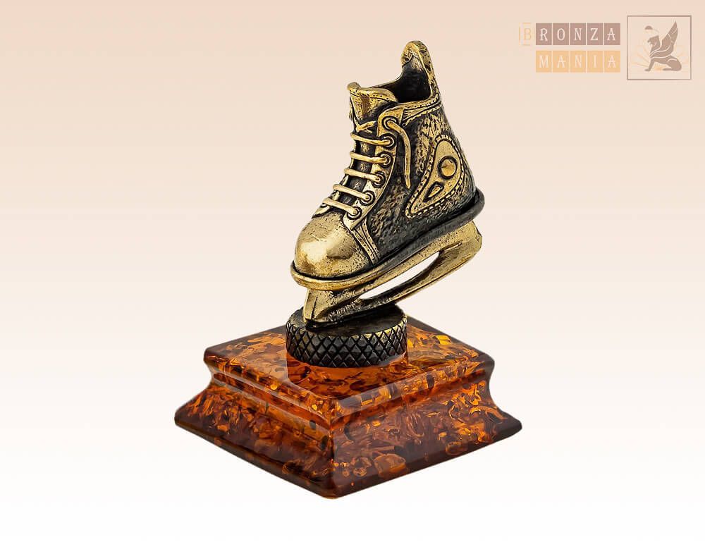 фигурка Конек Хоккейный на янтаре