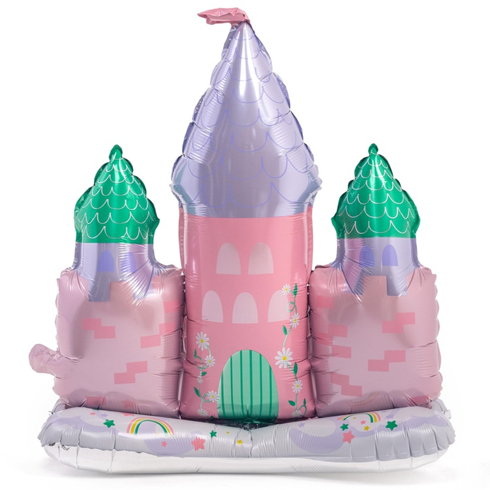 Шар Фольгированный Замок принцессы (Розовый)