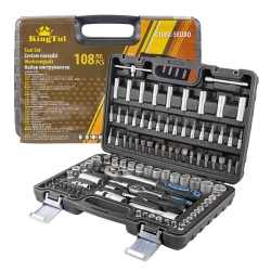 Набор инструментов 108пр.1/2'',1/4''(6гр.) KINGTUL KT-41082-5EURO