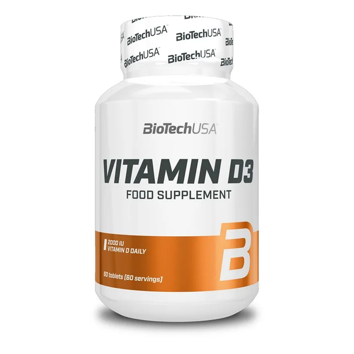 Витамин Д3 2000 МЕ, Vitamin D3 2000 IU, BioTechUSA, 60 таблеток