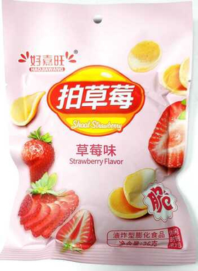 Чипсы Haojiawang клубника 36г