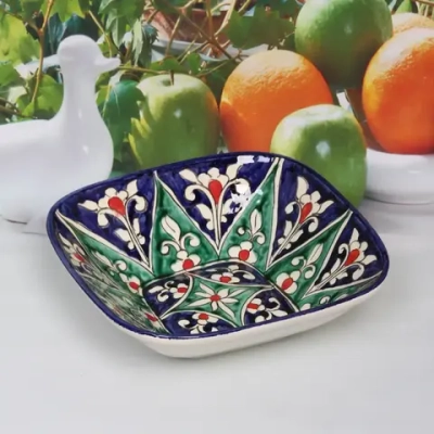 Салатница 24см Qora galam Риштанская Керамика