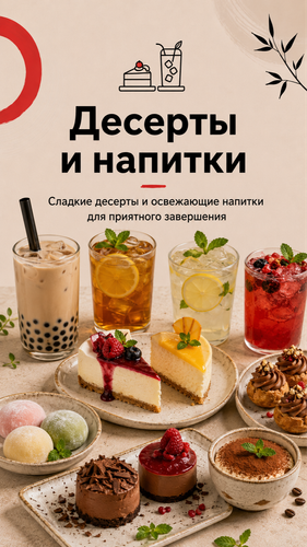 Десерты и напитки