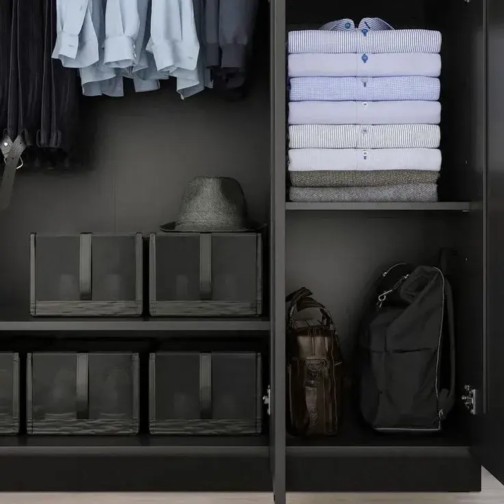 Шкаф СИРИУС комбинированный 3 двери (BRIMNES), 117*190*50 см, Дуб Венге