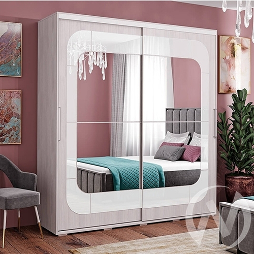 Шкаф-купе Крафт-7 (ясень белый)