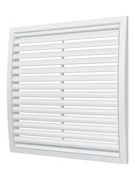 Решетка 350*350 3535РРН вентиляционная наружная, разъемная 350х350, ASA-пластик ERA title=