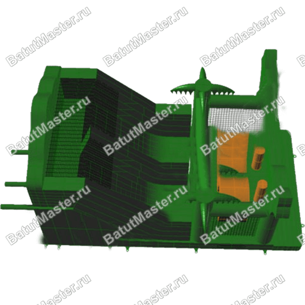 Коммерческий надувной батут "Мир сафари"