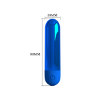 Синяя перезаряжаемая вибропуля Kiwi