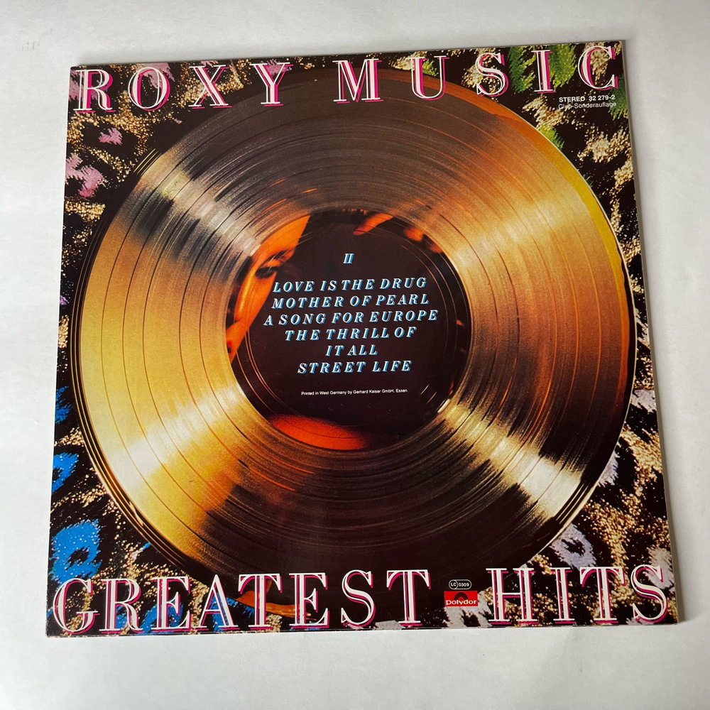 Винтажная виниловая пластинка LP Bryan Ferry Roxy Music Greatest Hits (Германия 1977)