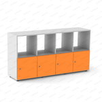 белый/оранжевый двусторонний