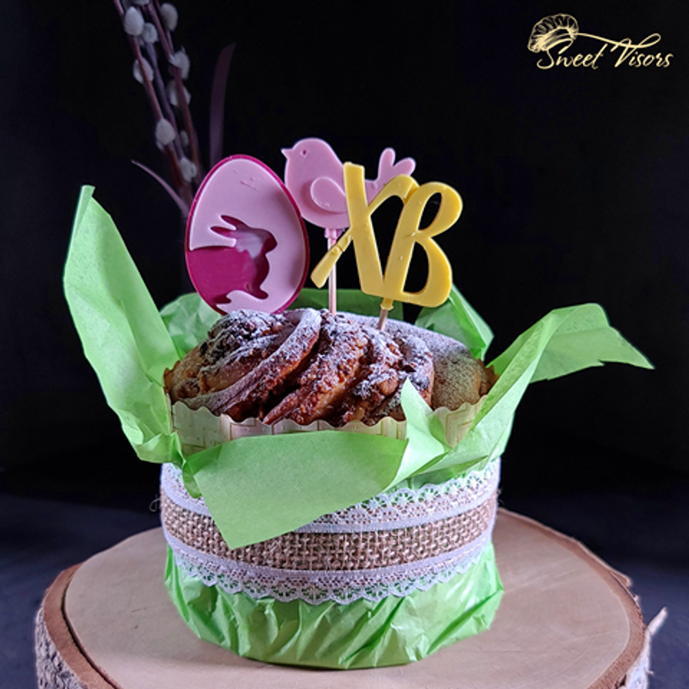 Кулич Краффин на Пасху Кондитерская Сладкие Козырьки Sweet Visors Светланы Дегтеревой