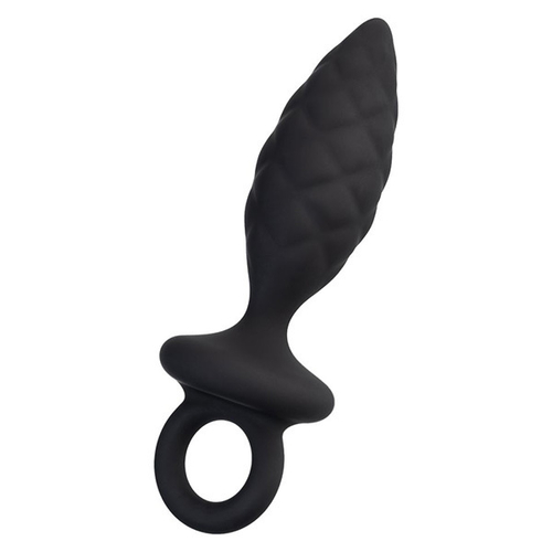 Черная анальная пробка 11,7см Toys Anal Plug Strob Size S