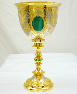 Кубок  малахит №2