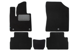 Коврики в салон для HYUNDAI Santa Fe 2021-, кроссовер, 5 мест, 5 шт. (текстиль) KLEVER0502007522110KH