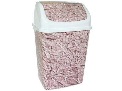 Ведро для мусора 18л "Гранж" белое