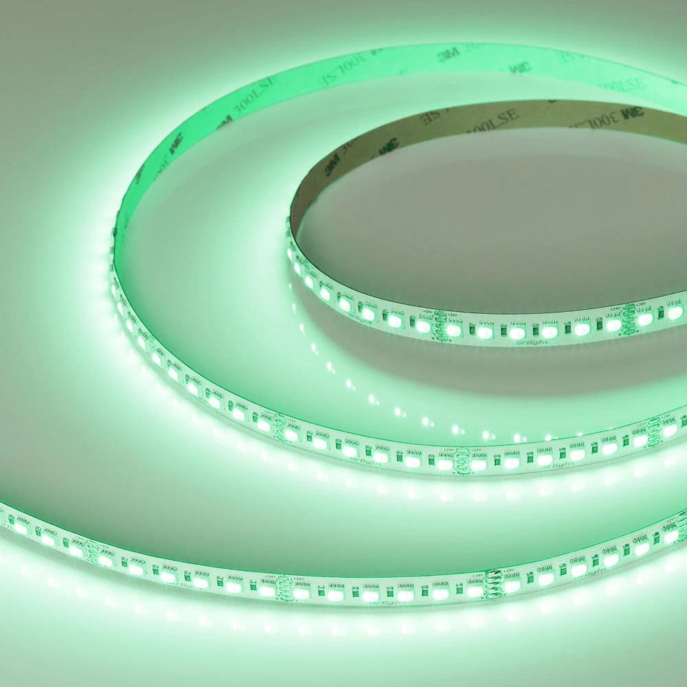 Светодиодная лента RT-H120-10mm 24V RGBW-Warm-4-in-1 (25 W/m, IP20, 4040, 5m) (Arlight, Открытый) 048746