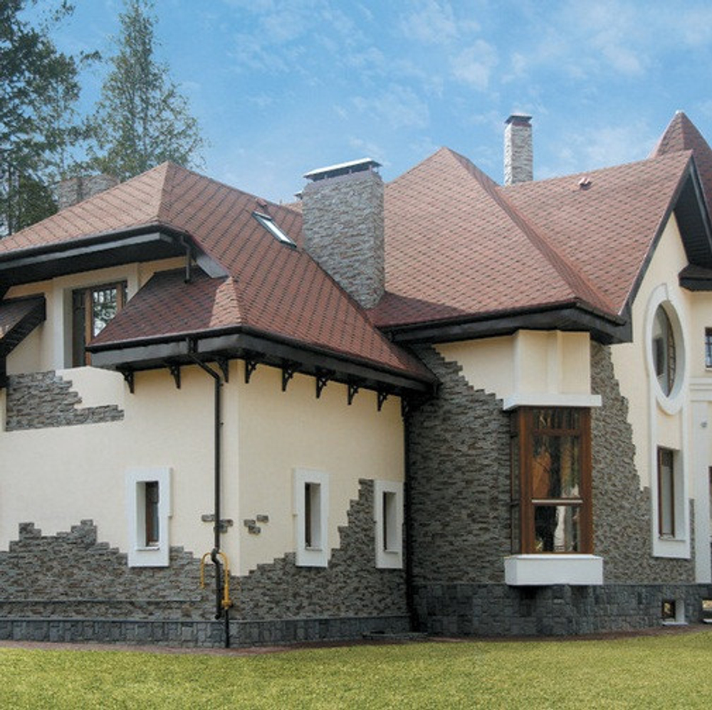 Черепица гибкая Технониколь Shinglas Самба Рубин