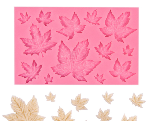Молд «Листики кленовые»