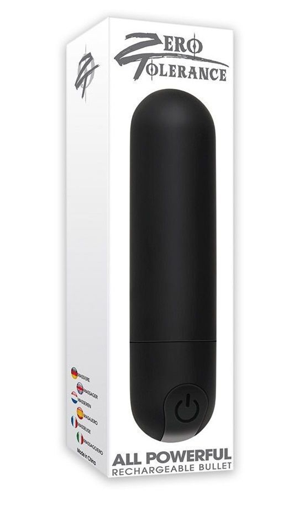 Черная перезаряжаемая вибропуля All Powerful (Цвет: черный)
